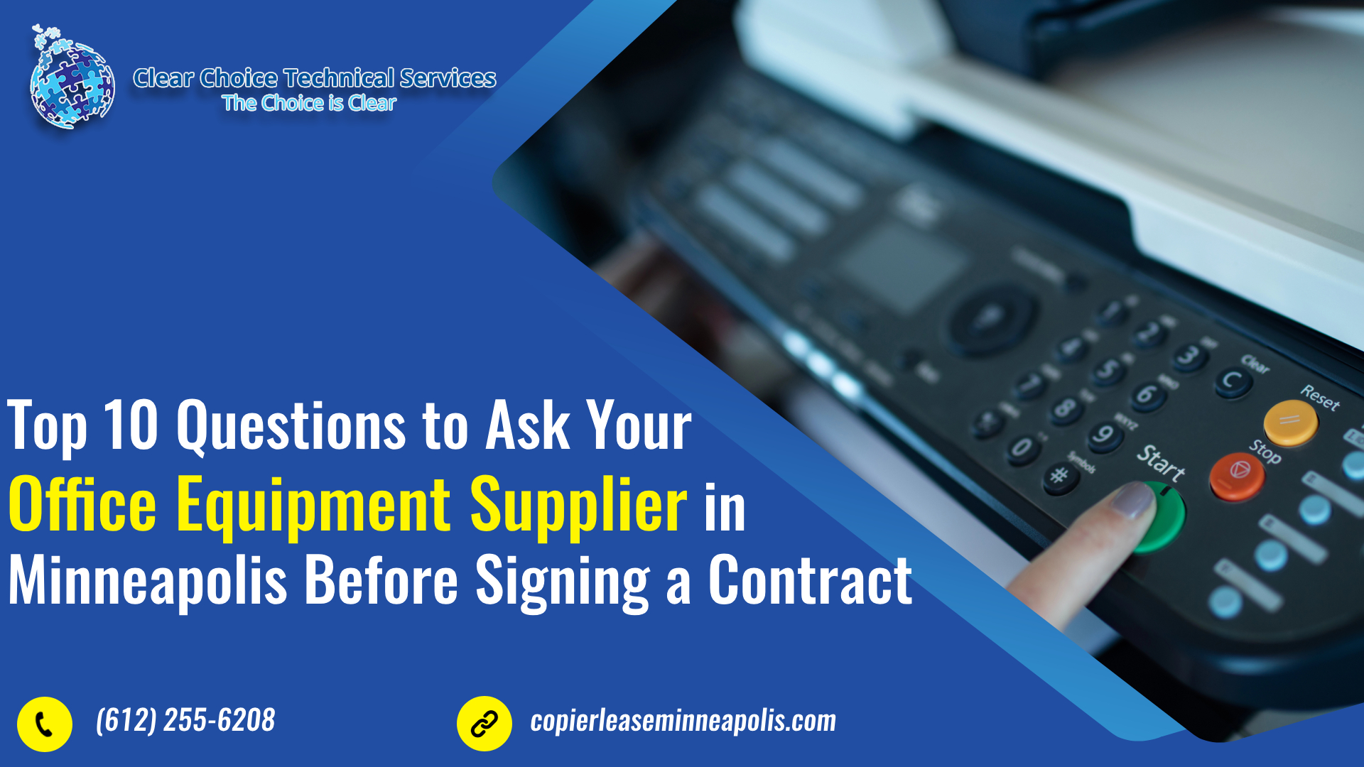 Top 10 Questions to Ask Your Office Equipment Supplier in Minneapolis Before Signing a Contract